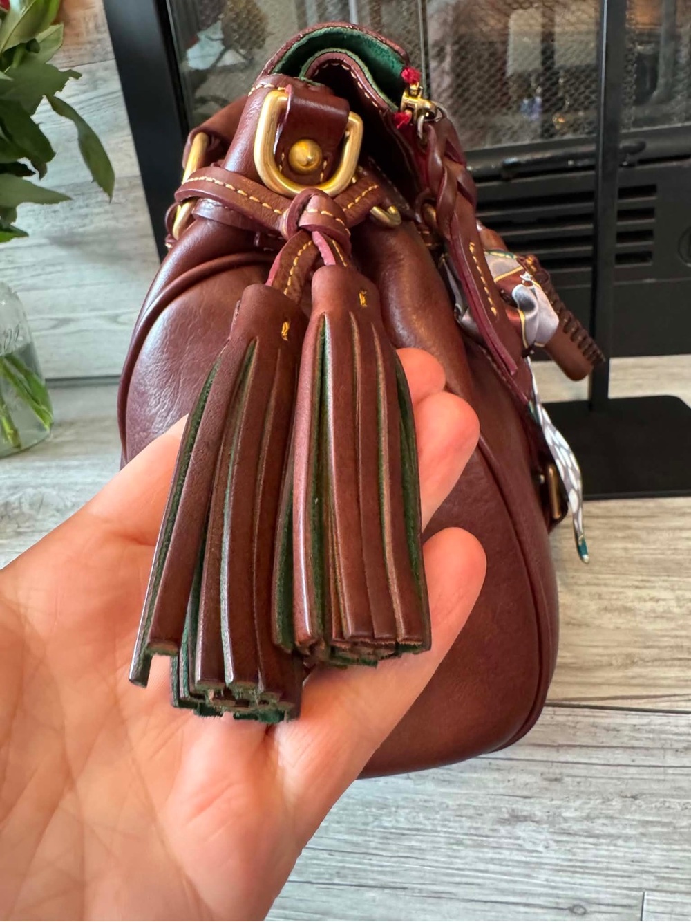 Dooney & Bourke Florentine Satchel OG Size- Chestnut - Picture 5 of 16